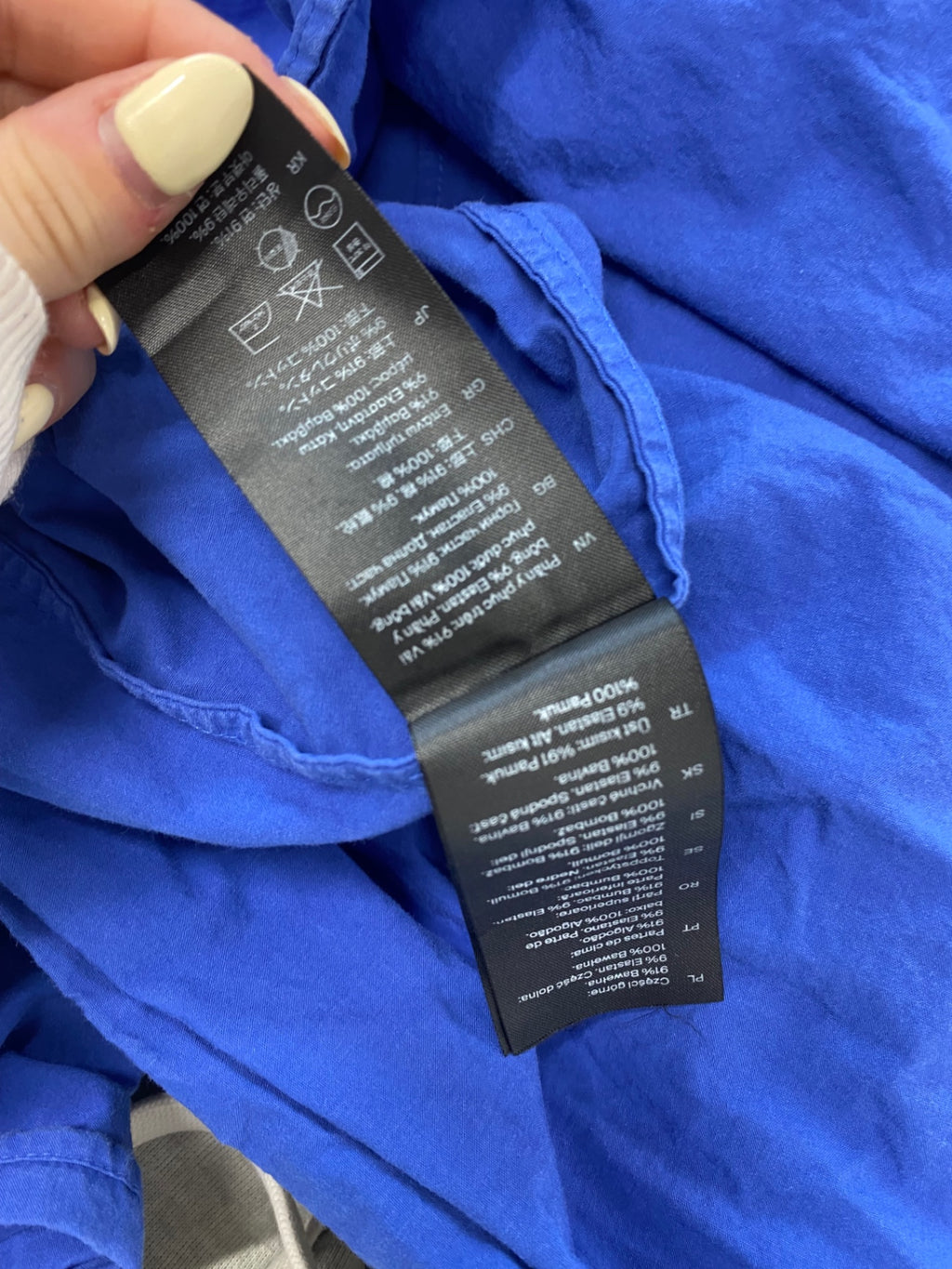 Stunning COS Midi Dress UK 10 Blue fit flare DM561