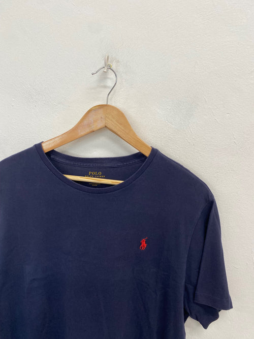 Classic Polo Ralph Lauren T-Shirt UK L Navy GL568