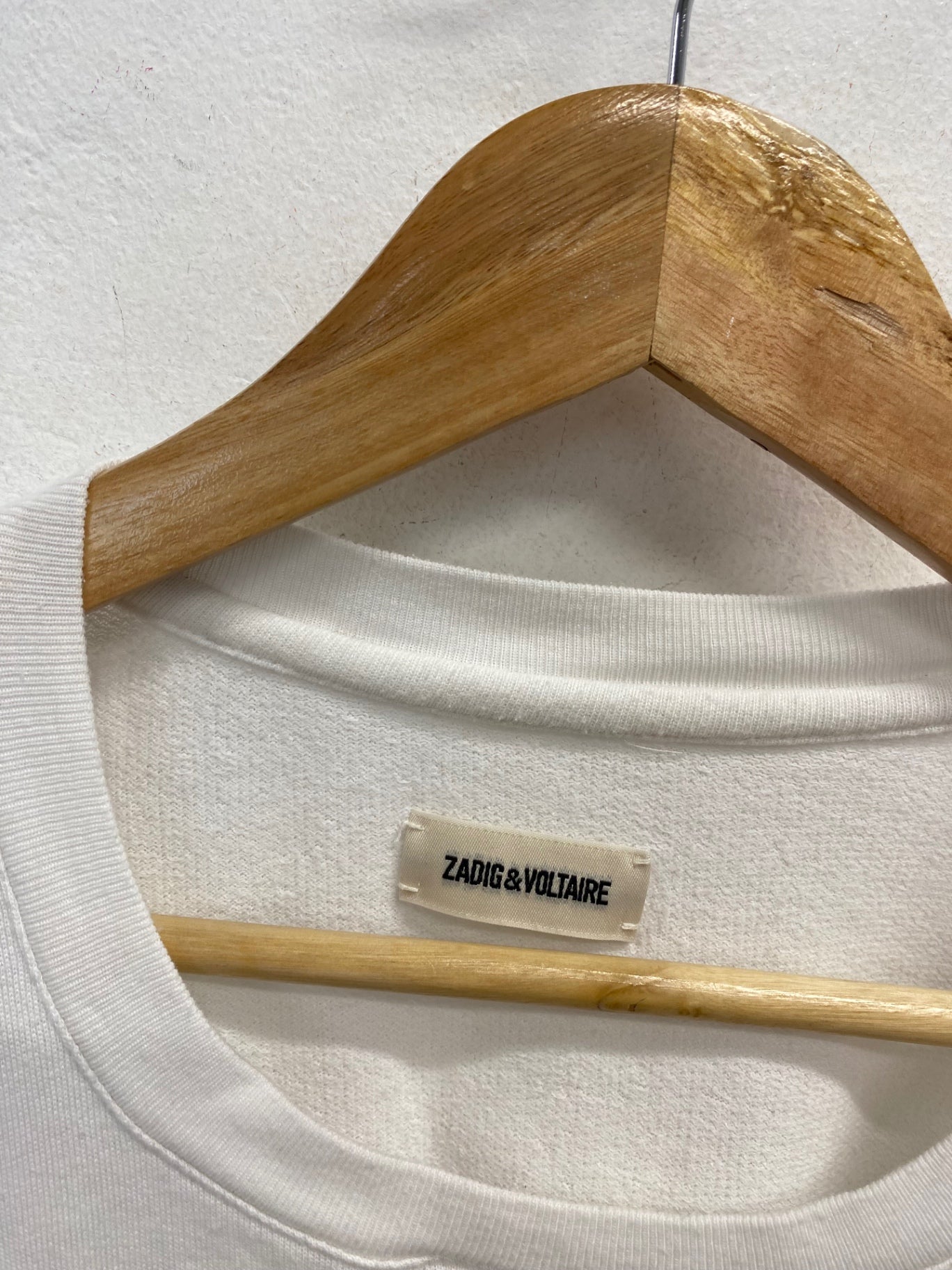 Stunning Zadig & Voltaire T-Shirt UK 8 White printed SD553