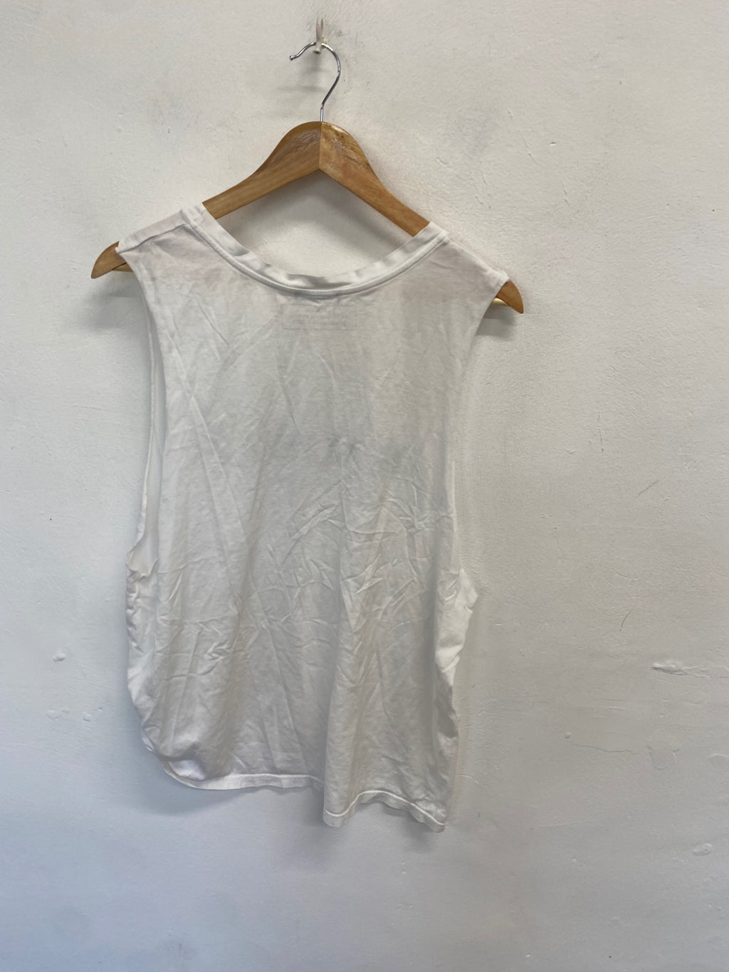 Stunning Balmain Tank Top UK 10 White printed marked SD553