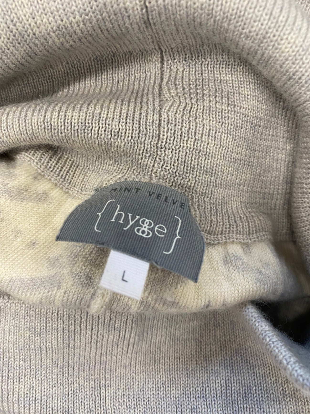 Stunning hÿge mint velvet Harem trousers UK 12 Grey Beige wool SO560