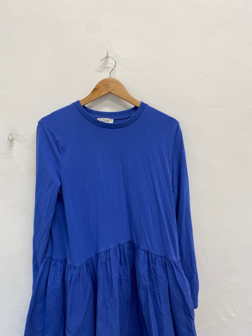 Stunning COS Midi Dress UK 10 Blue fit flare DM561