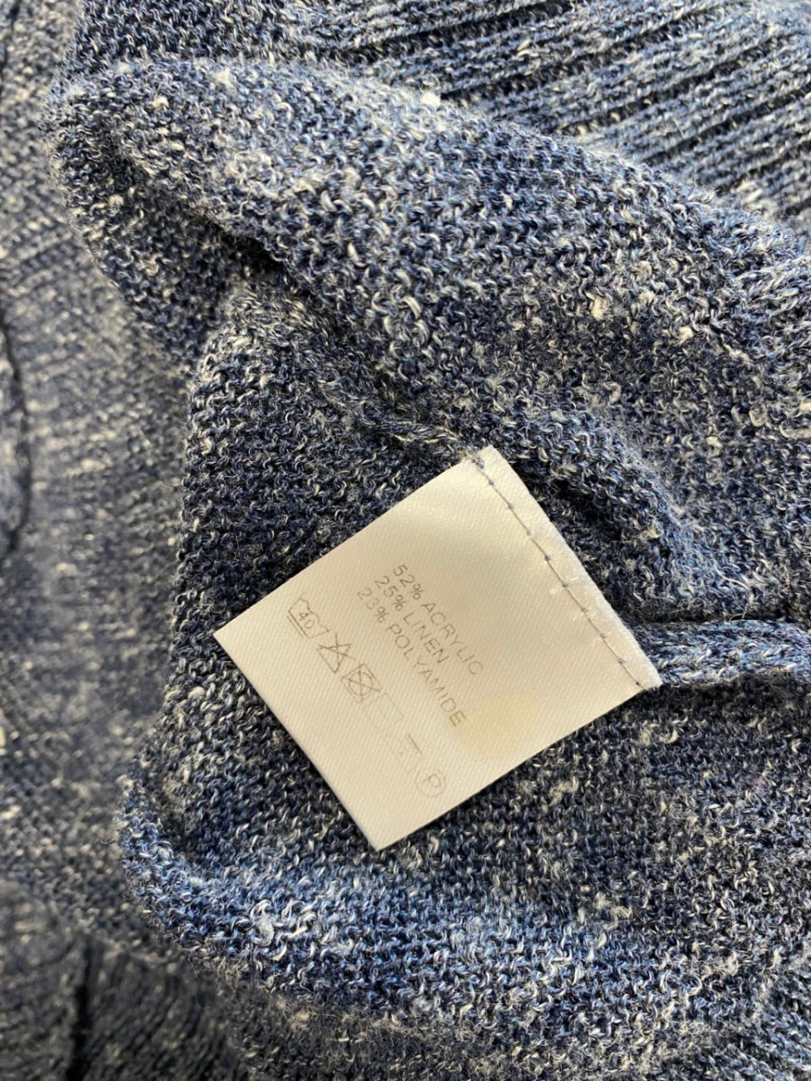 Stunning Sahara Longline jumper knit UK 12 Dark blue SO560