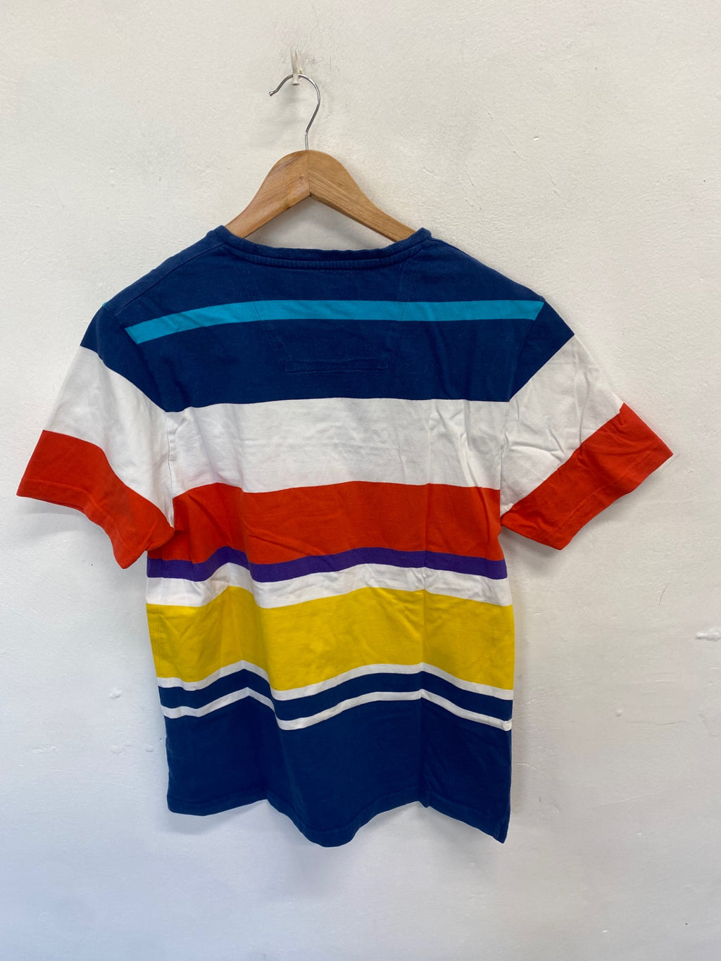Classic Nautica T-Shirt UK L Multicolor striped GL568
