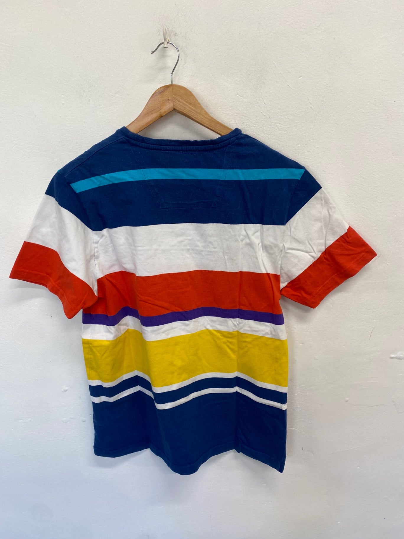 Classic Nautica T-Shirt UK L Multicolor striped GL568