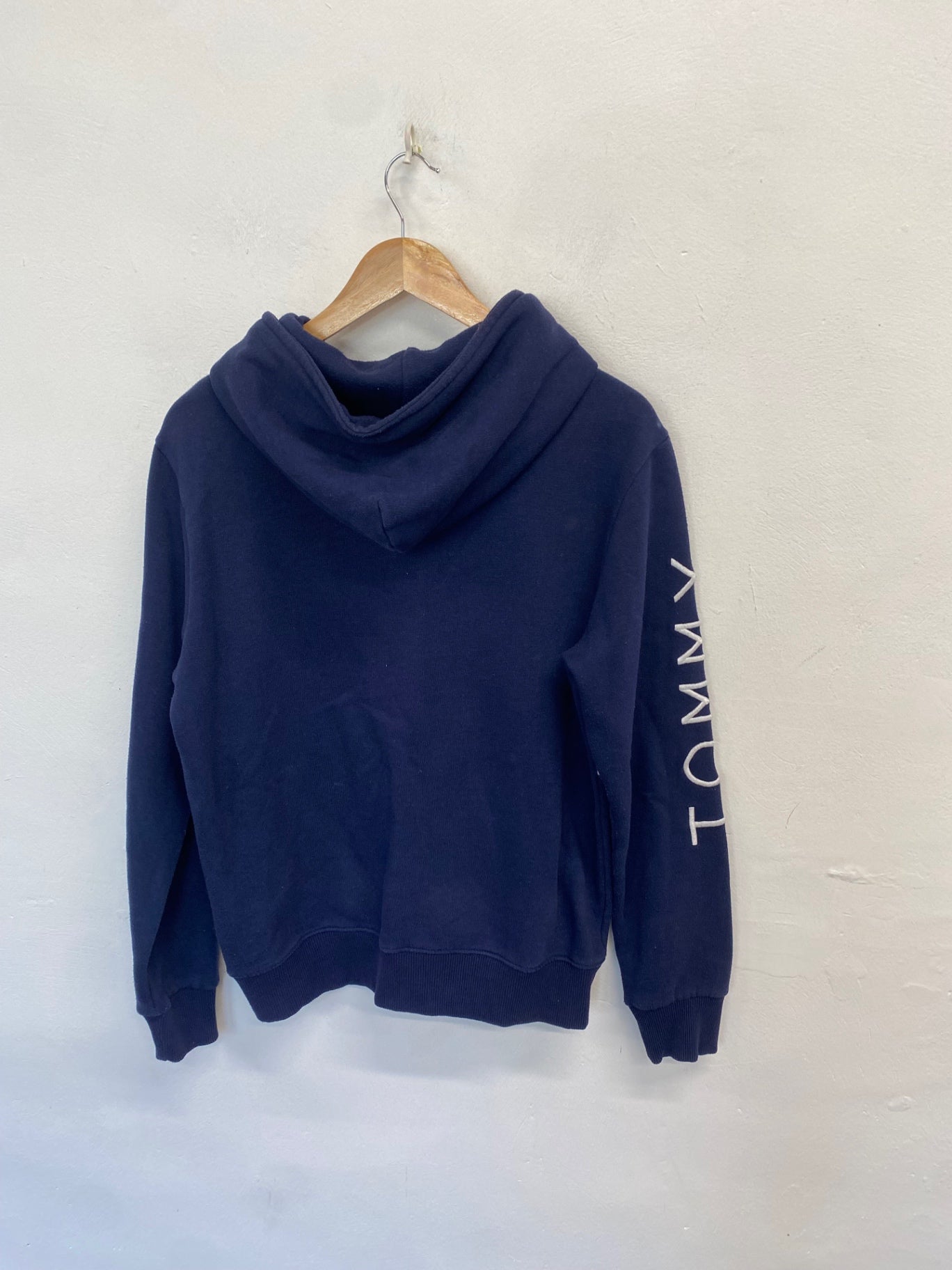 Classic men’s Tommy Jeans Hoodie UK M Navy red GL568