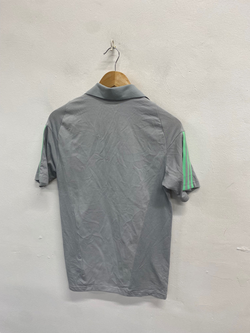 Classic Adidas Celtic fc Polo Shirt UK XS Grey NC570
