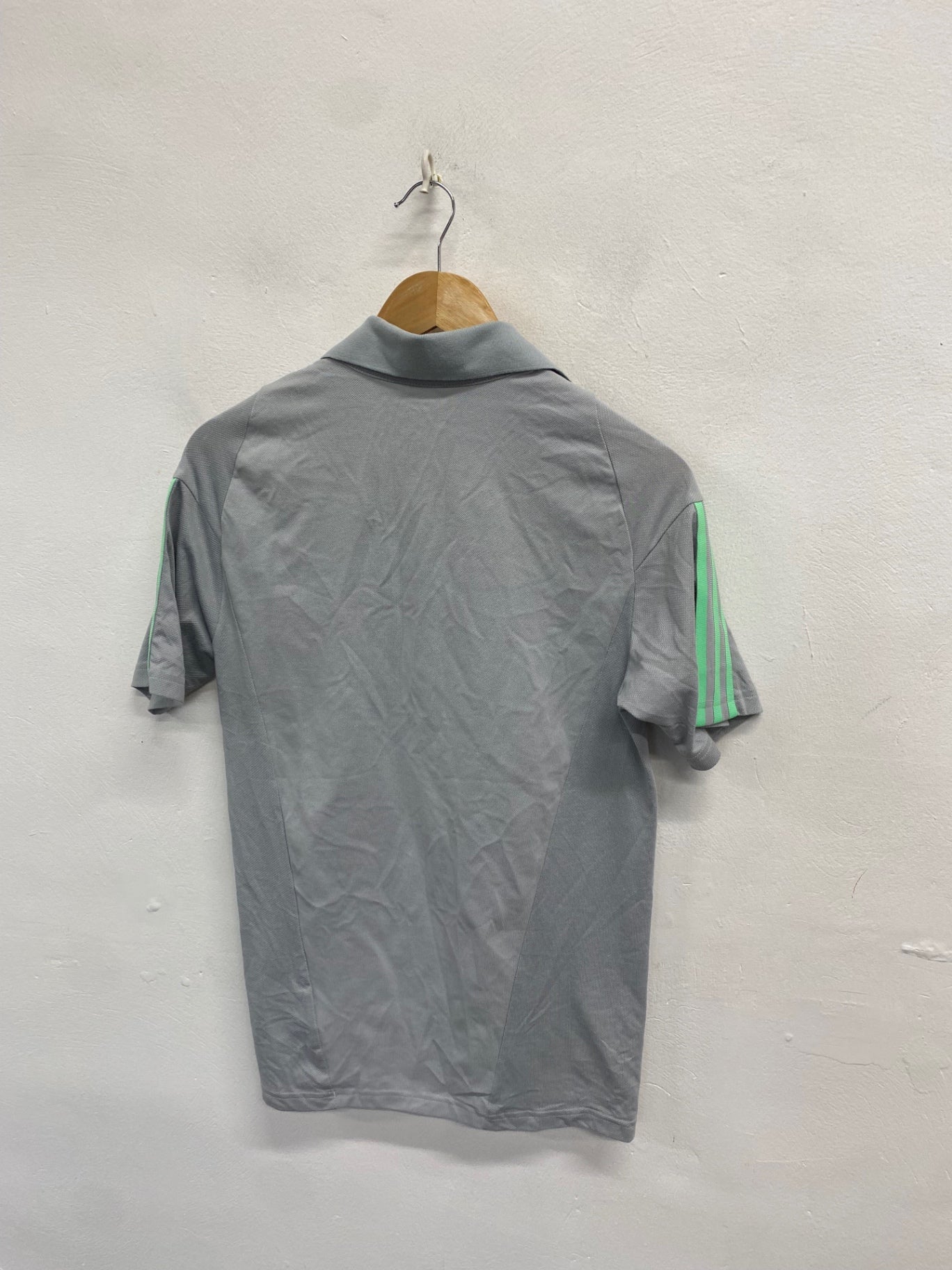 Classic Adidas Celtic fc Polo Shirt UK XS Grey NC570