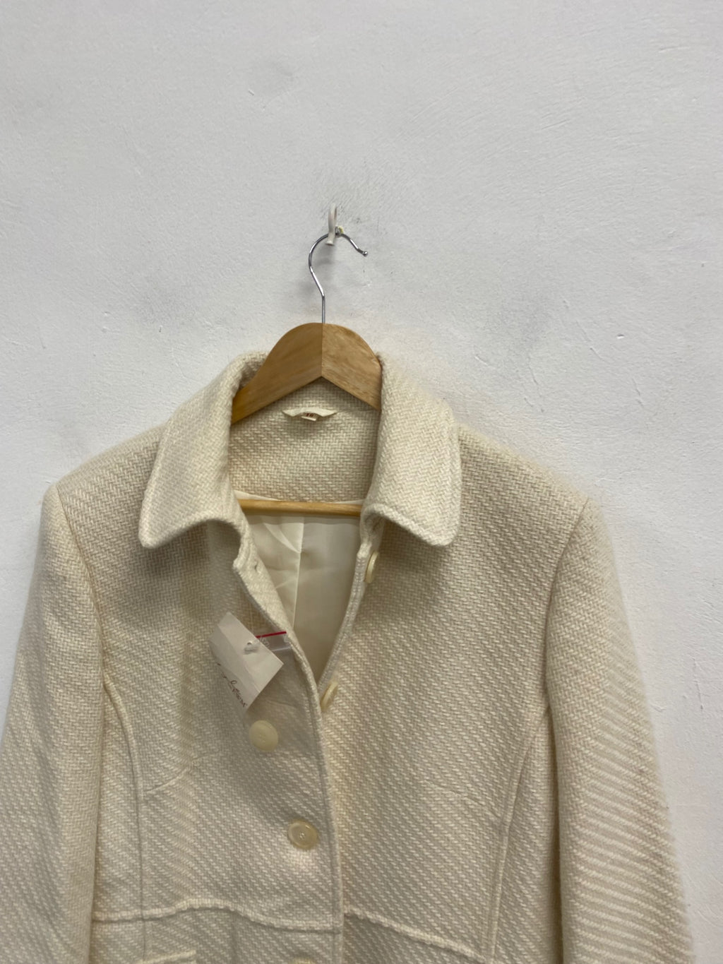 Stunning Style by EWM Peacoat UK 18 Cream wool blend NC570