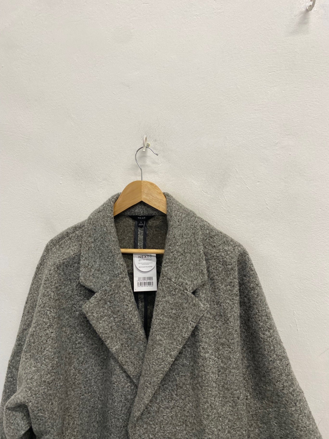 Stunning Next Peacoat UK 12-14 Grey cosy new NC570
