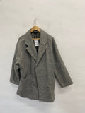 Stunning Next Peacoat UK 12-14 Grey cosy new NC570