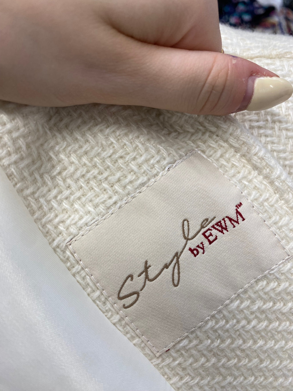 Stunning Style by EWM Peacoat UK 18 Cream wool blend NC570