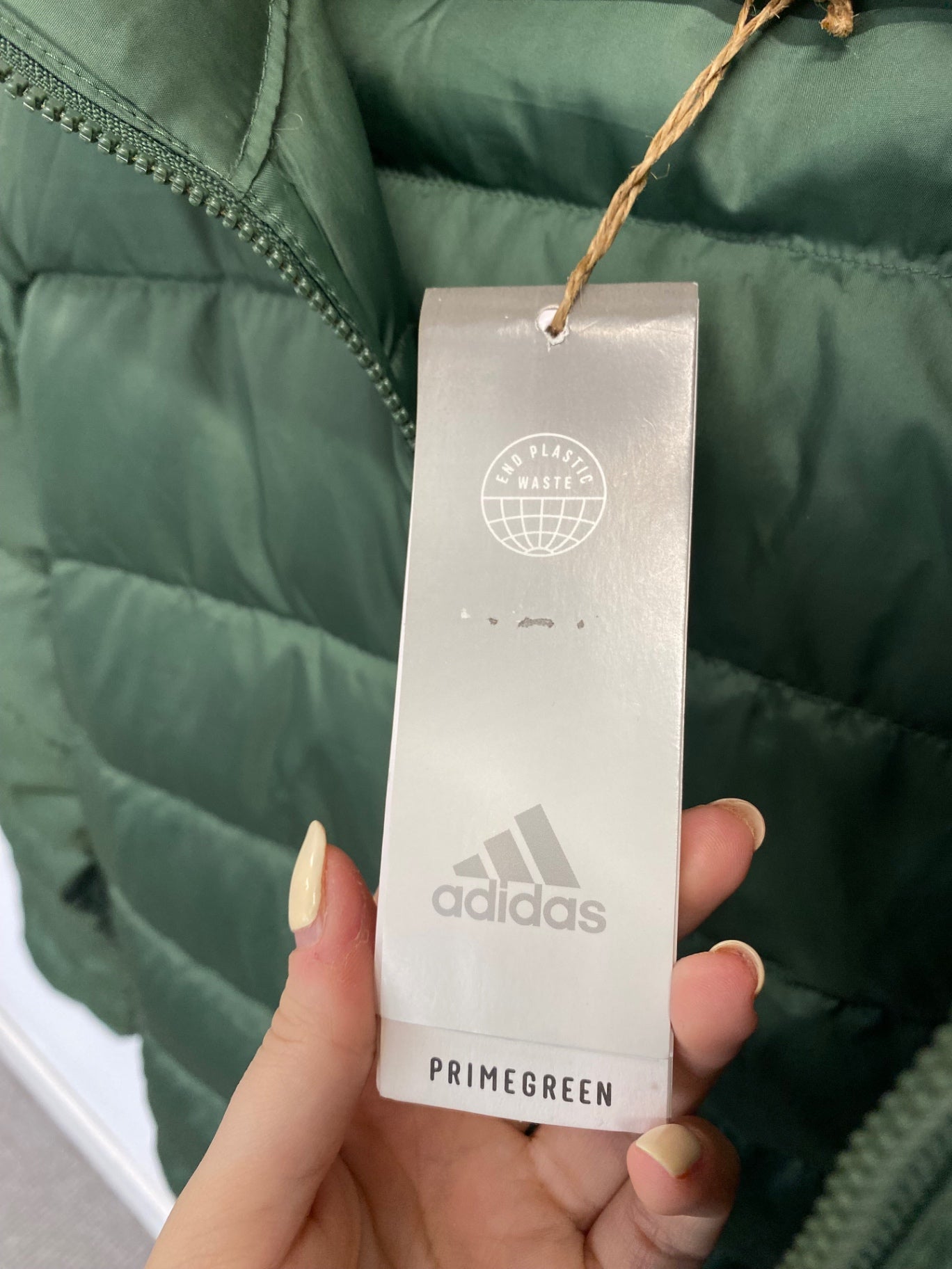 Classic Adidas Longline jacket UK S Green puffer duck down NC570