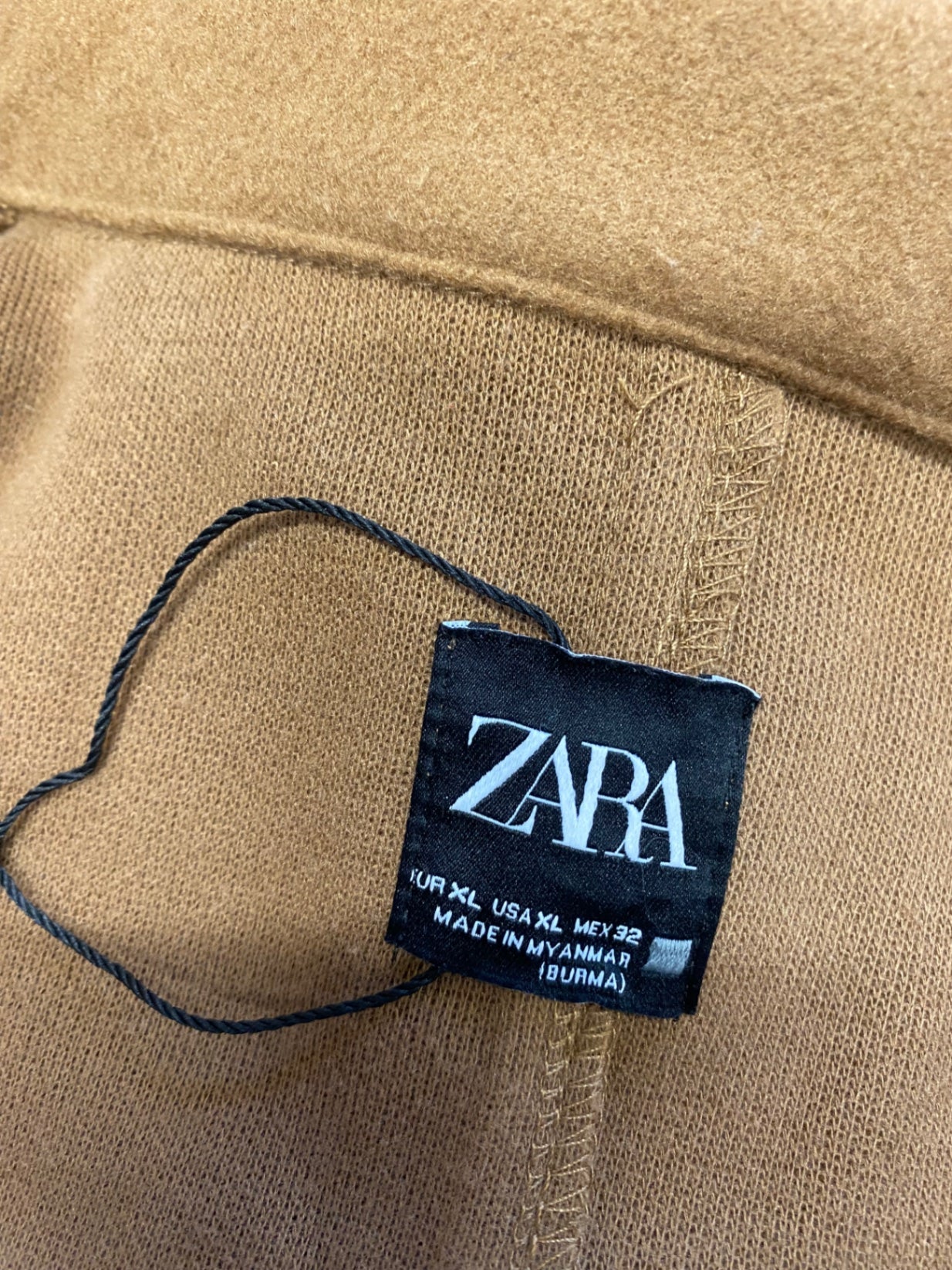 Stunning Zara Peacoat UK 16 Brown longline CM571