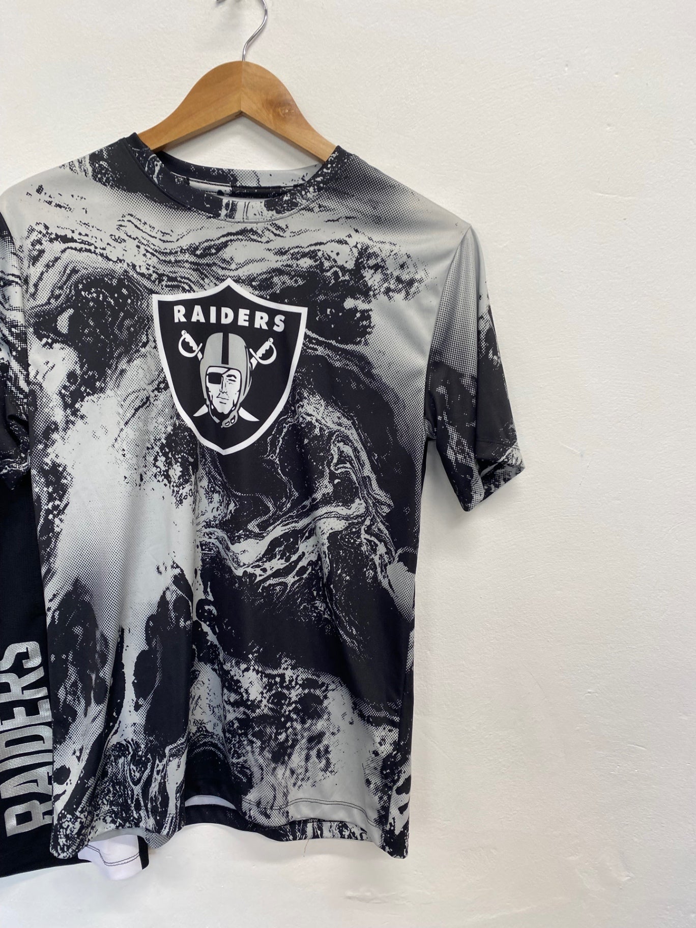 Classic NFL Team Apparel raiders Coord Age 13-15 Black grey NC570 