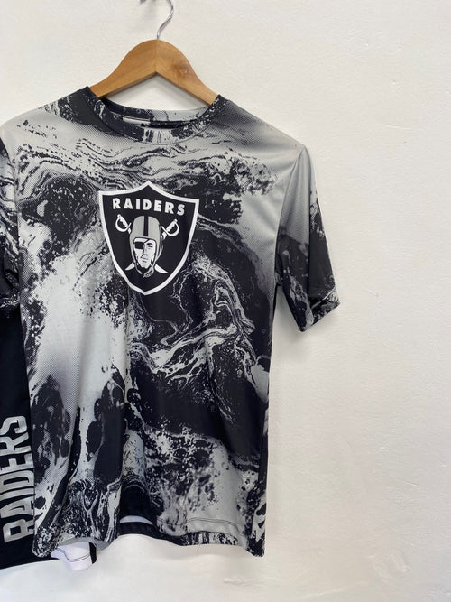 Classic NFL Team Apparel raiders Coord Age 13-15 Black grey NC570 
