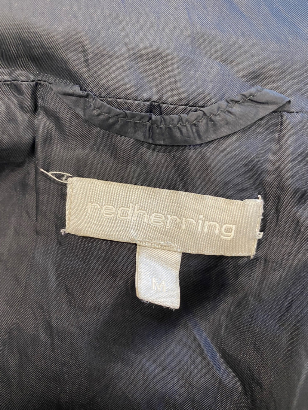 Classic Red Herring Puffer Jacket UK M Black khaki CM571
