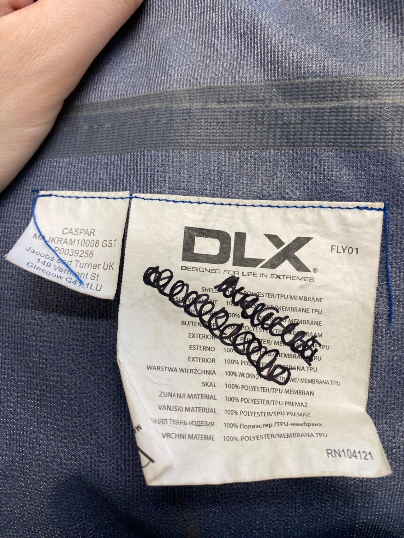 Classic DLX Jacket sports UK XXS Blue CM571