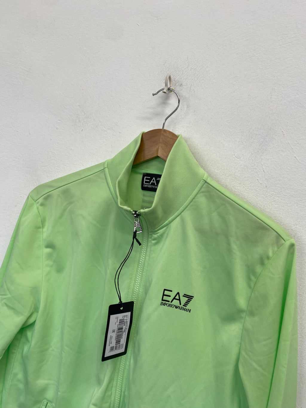 Stunning Emporio Armani EA7 Track Jacket UK S Neon Green NC570