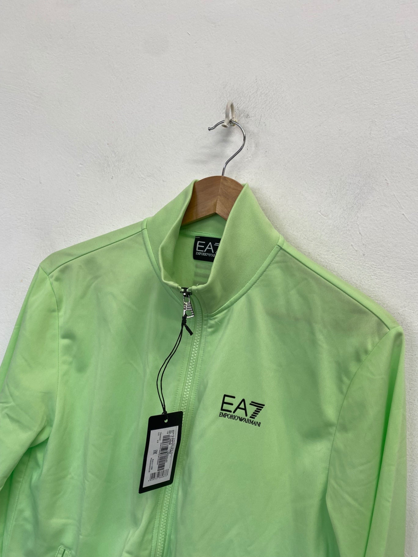 Stunning Emporio Armani EA7 Track Jacket UK S Neon Green NC570
