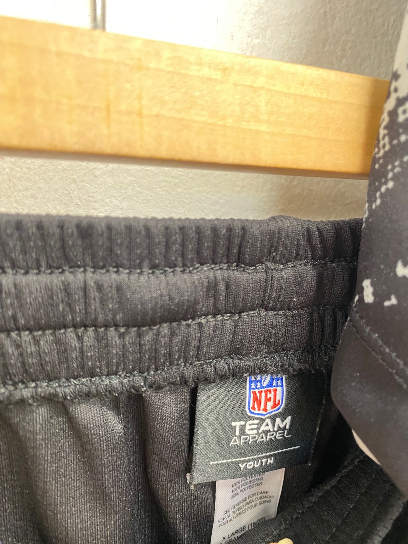 Classic NFL Team Apparel raiders Coord Age 13-15 Black grey NC570 