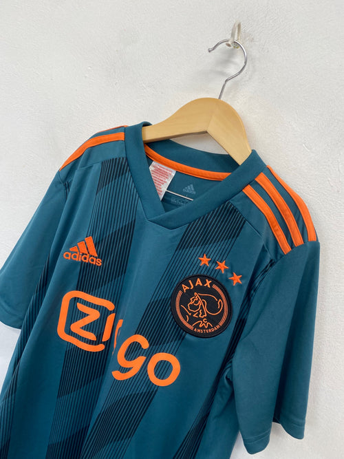 Classic Adidas ajax 19/20 away Football kit Age 13-15 Blue orange NC570