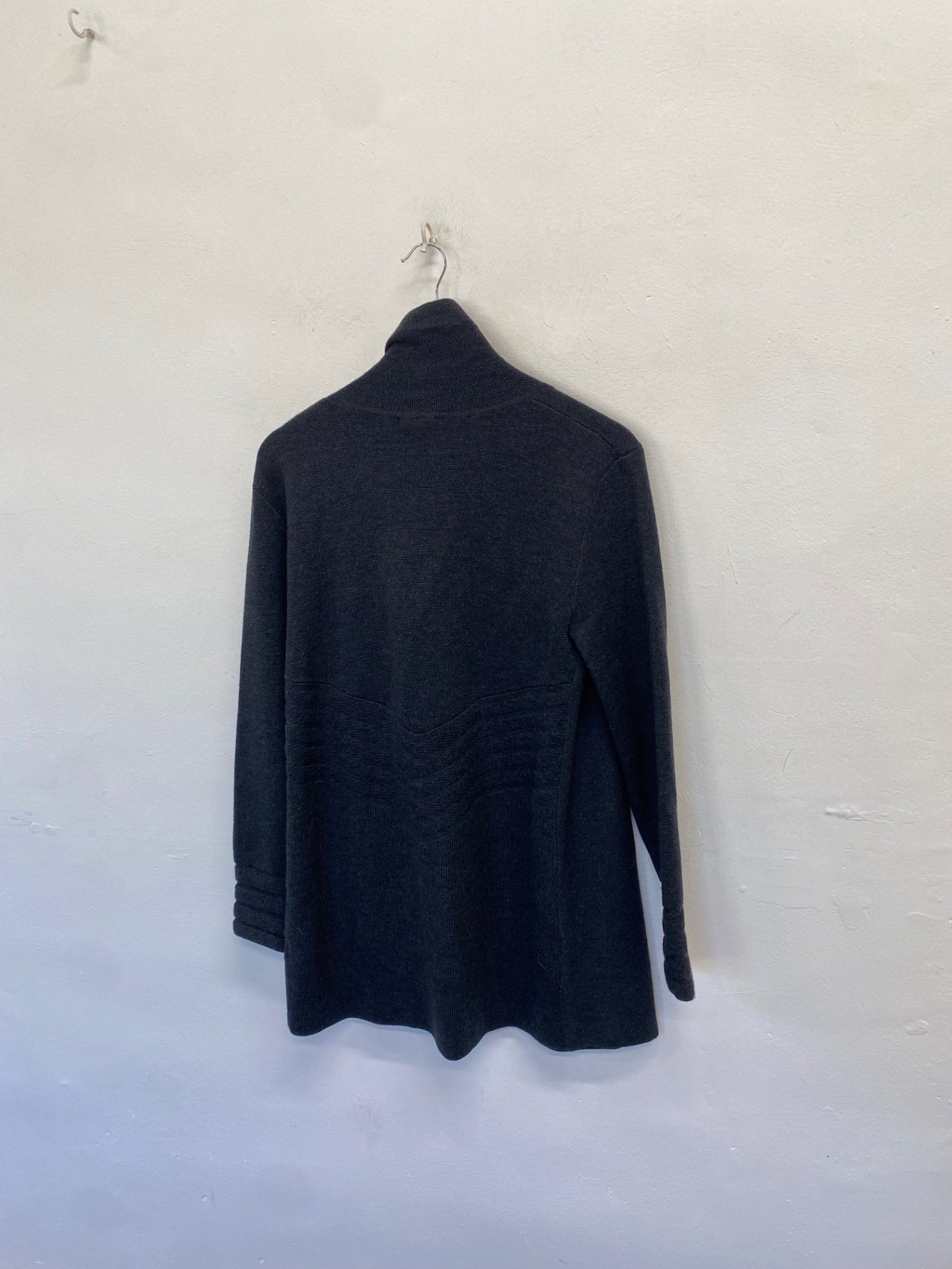 Fabulous Jigsaw Knit wool cardigan UK 12 Grey CM571