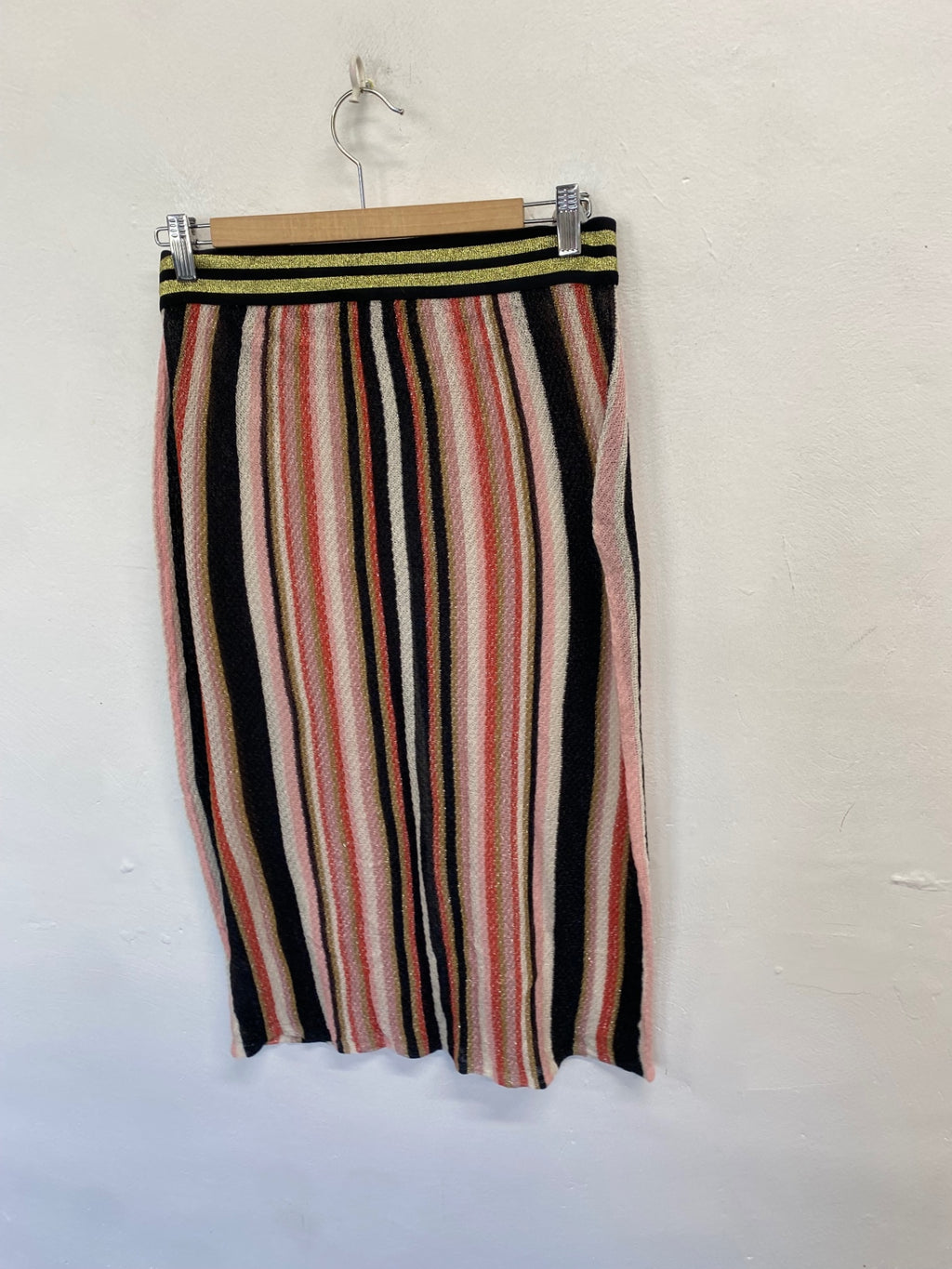 Fabulous Rino & Pelle Midi Skirt UK 10/12 Metallic stripe CM571