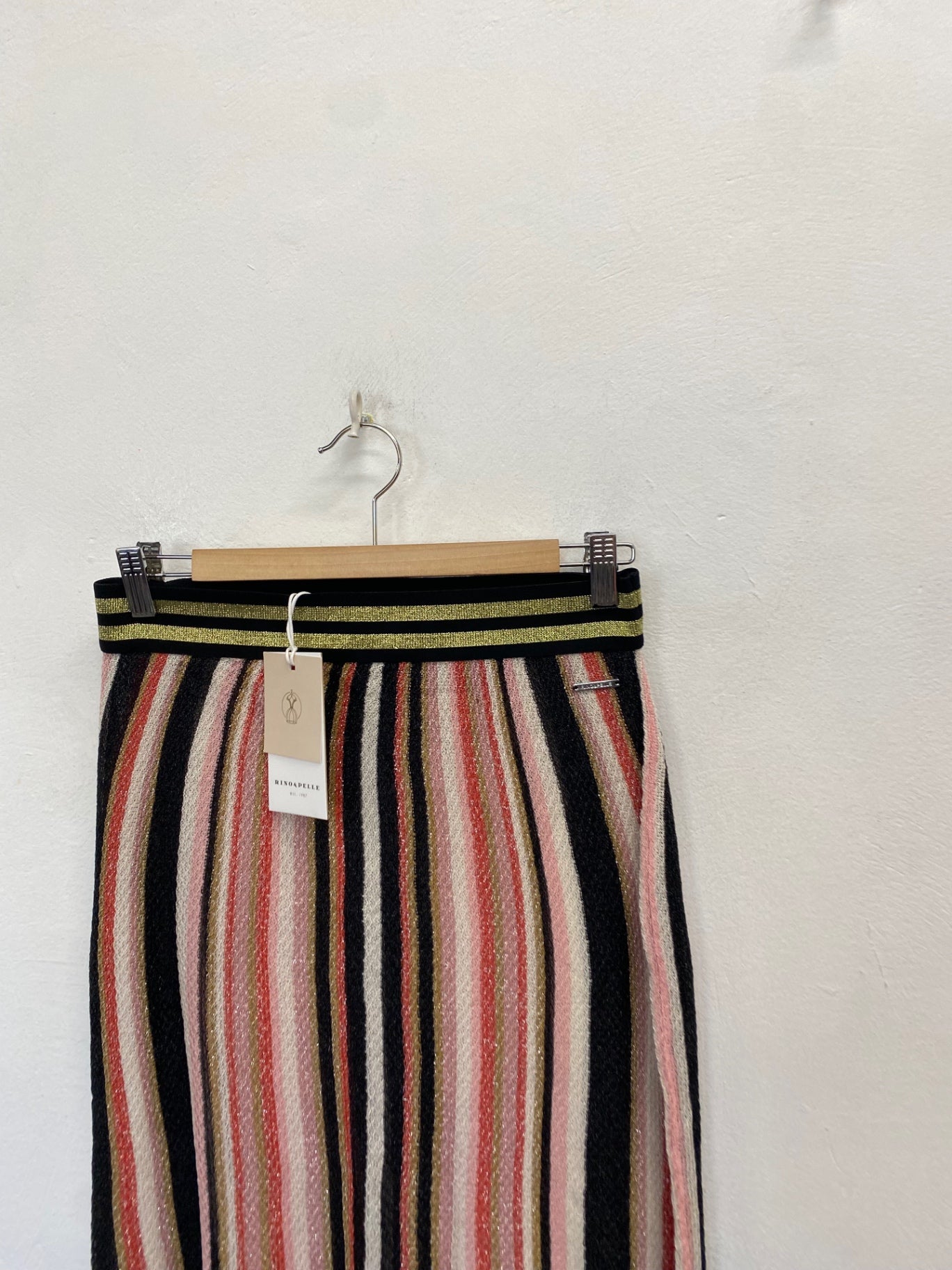Fabulous Rino & Pelle Midi Skirt UK 10/12 Metallic stripe CM571