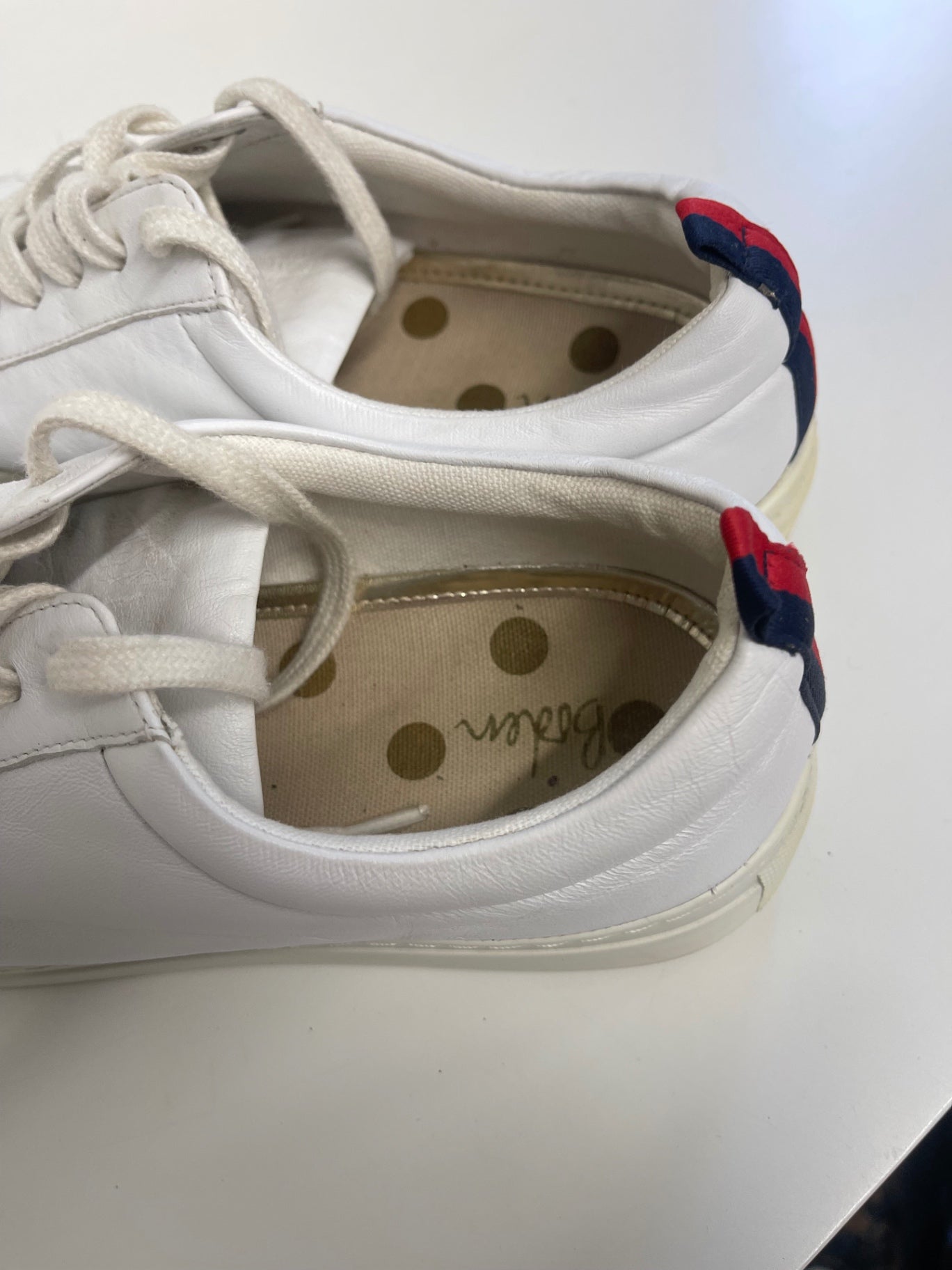 Fabulous Boden leather classic Sneakers Uk7 White CM571