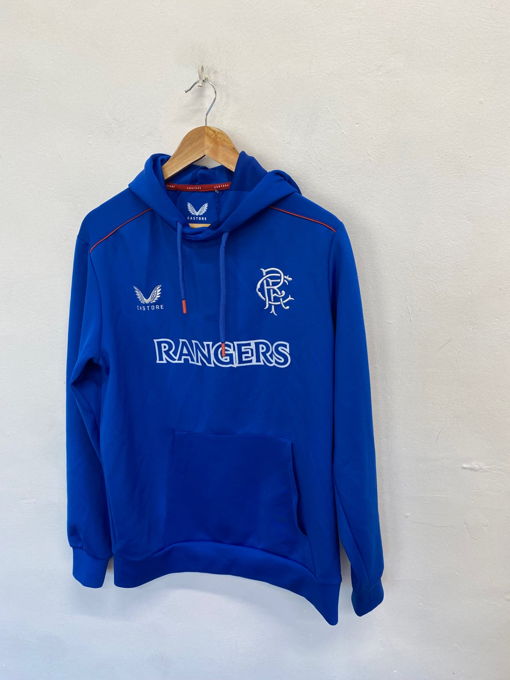 Fabulous Castore Hoodie UK M Blue rangers fc CM571
