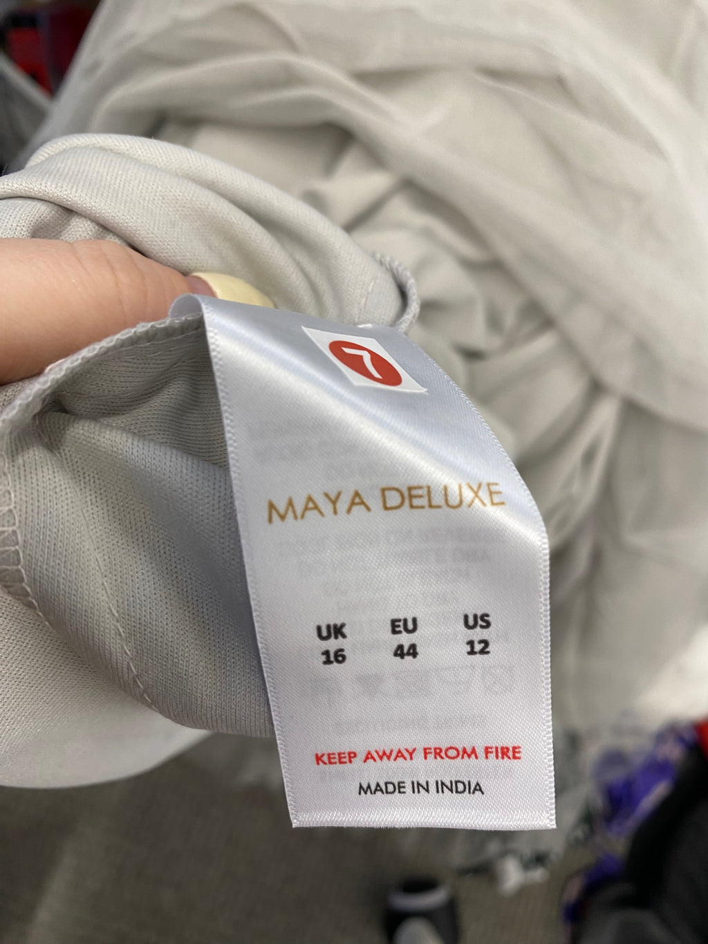 Fabulous Maya deluxe Maxi Dress UK 16 Grey sequin new CM571