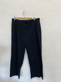 Fabulous Next Wide leg trousers UK 16 Black office CM571