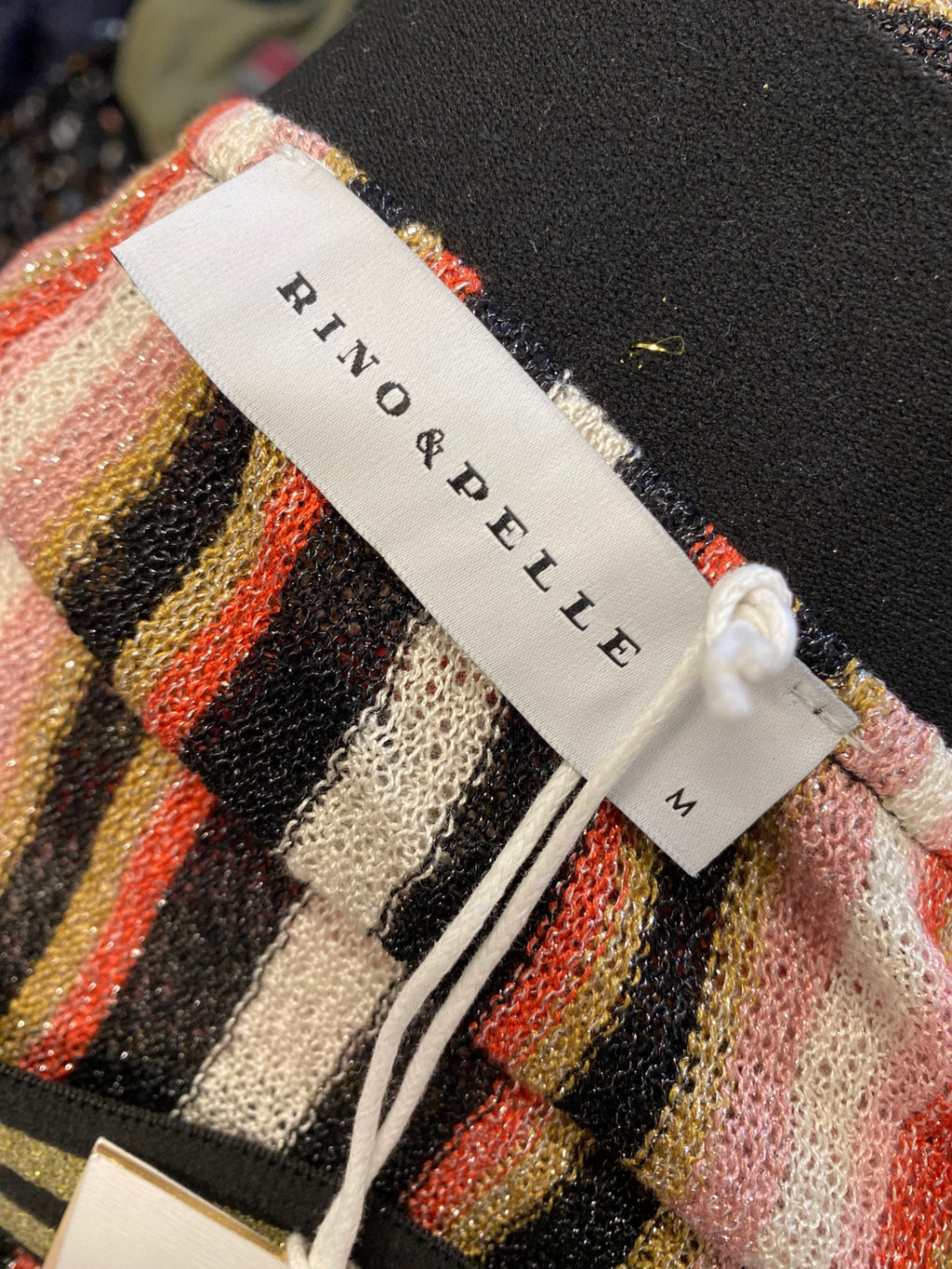 Fabulous Rino & Pelle Midi Skirt UK 10/12 Metallic stripe CM571