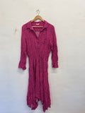Fabulous Hush Midi Dress Kensington UK 14 Pink spotted CM571
