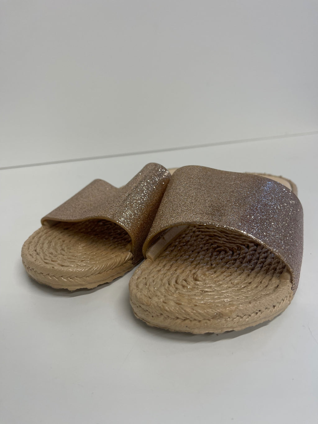 Fabulous Wallis glitter summer  Slides Uk7 Gold CM571