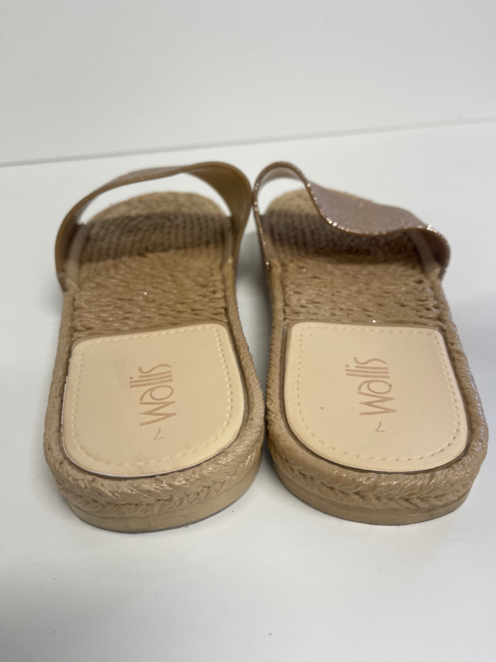 Fabulous Wallis glitter summer  Slides Uk7 Gold CM571