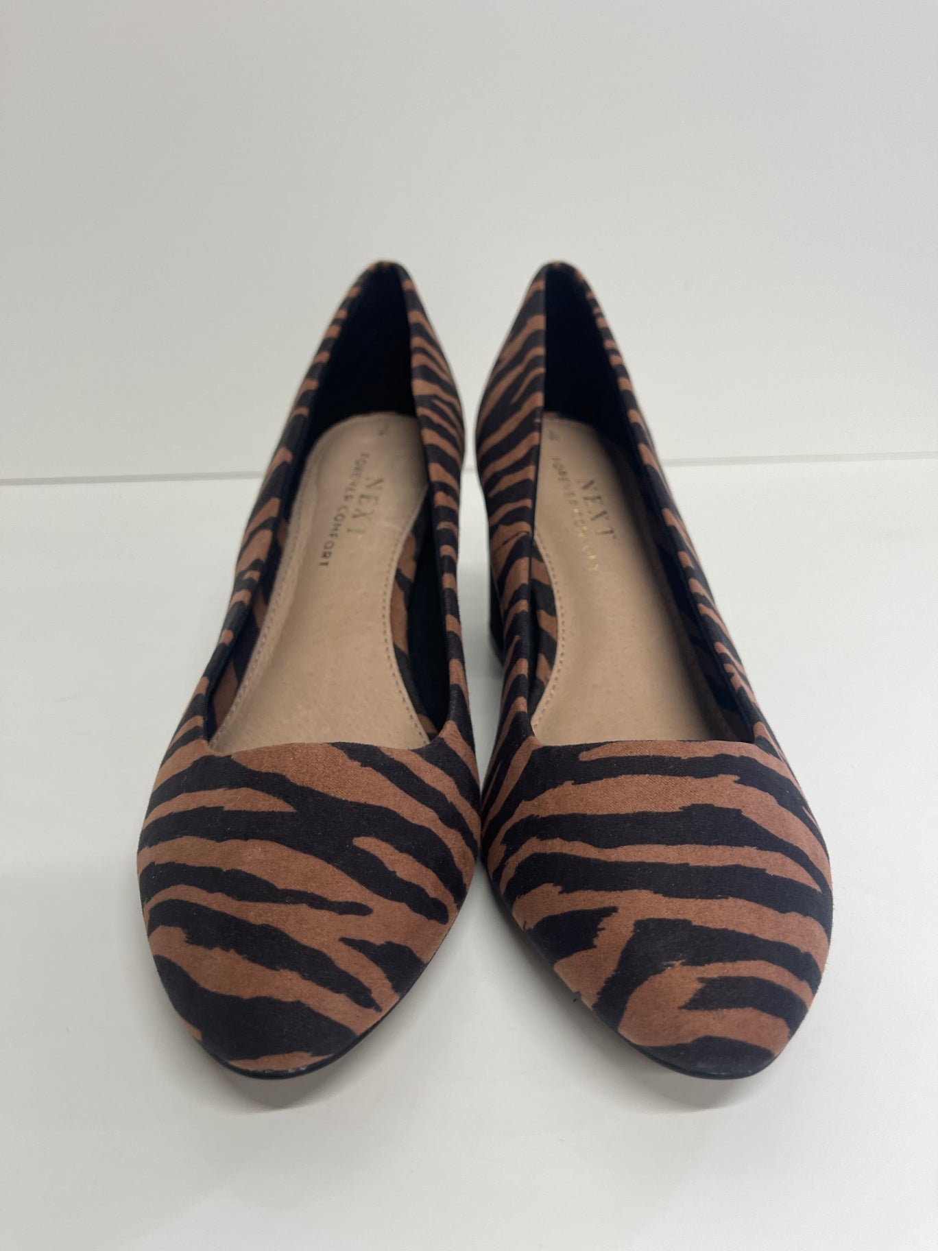 Fabulous NEXT Animal print zebra Court Uk7 Brown CW571
