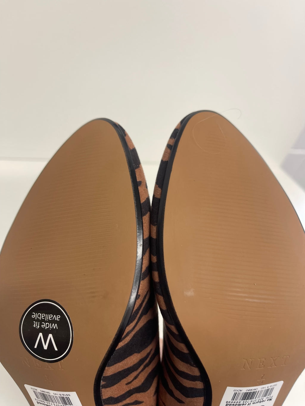 Fabulous NEXT Animal print zebra Court Uk7 Brown CW571