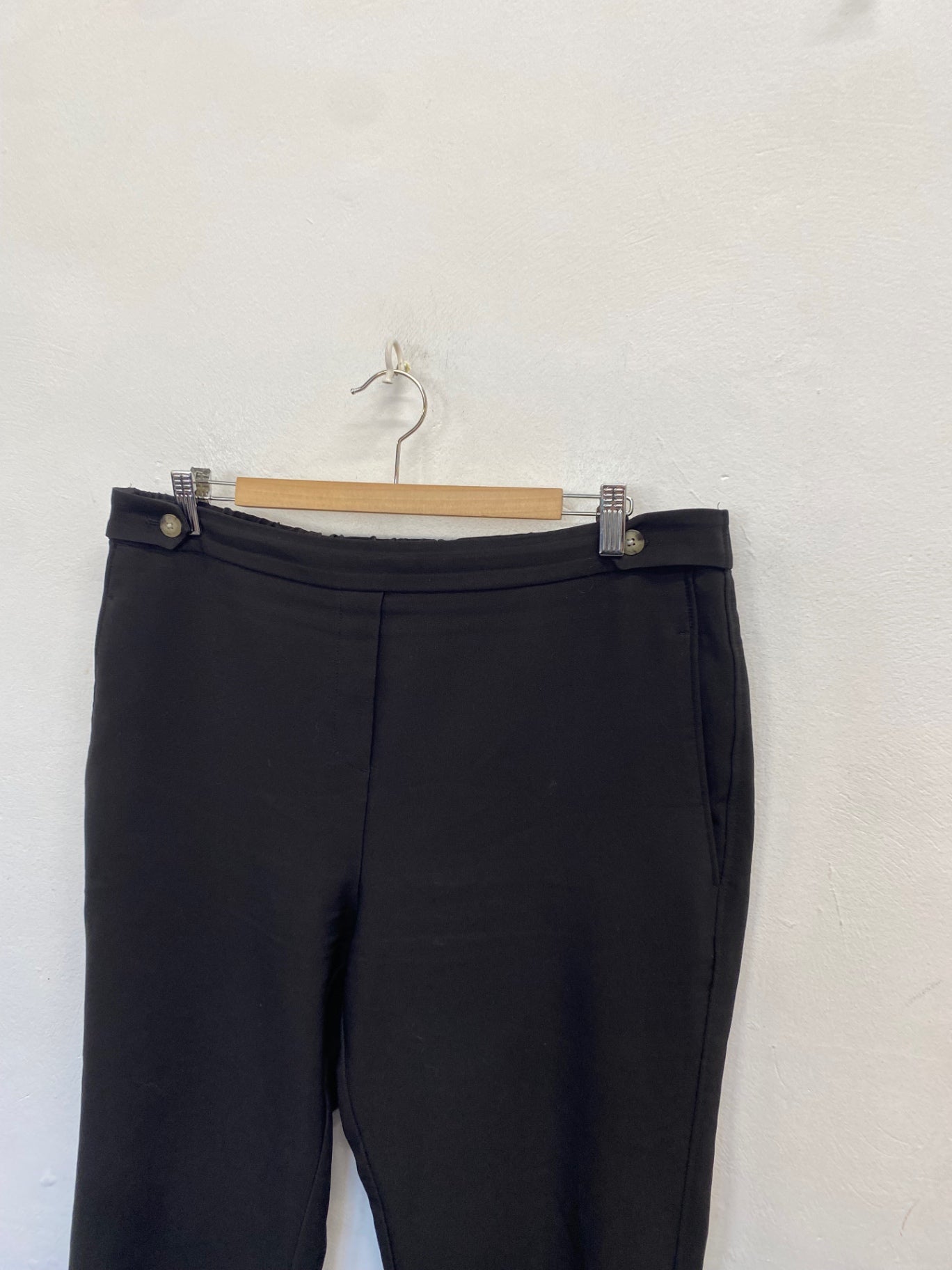 Fabulous Next Tailored trousers uk 16 Black office CM571