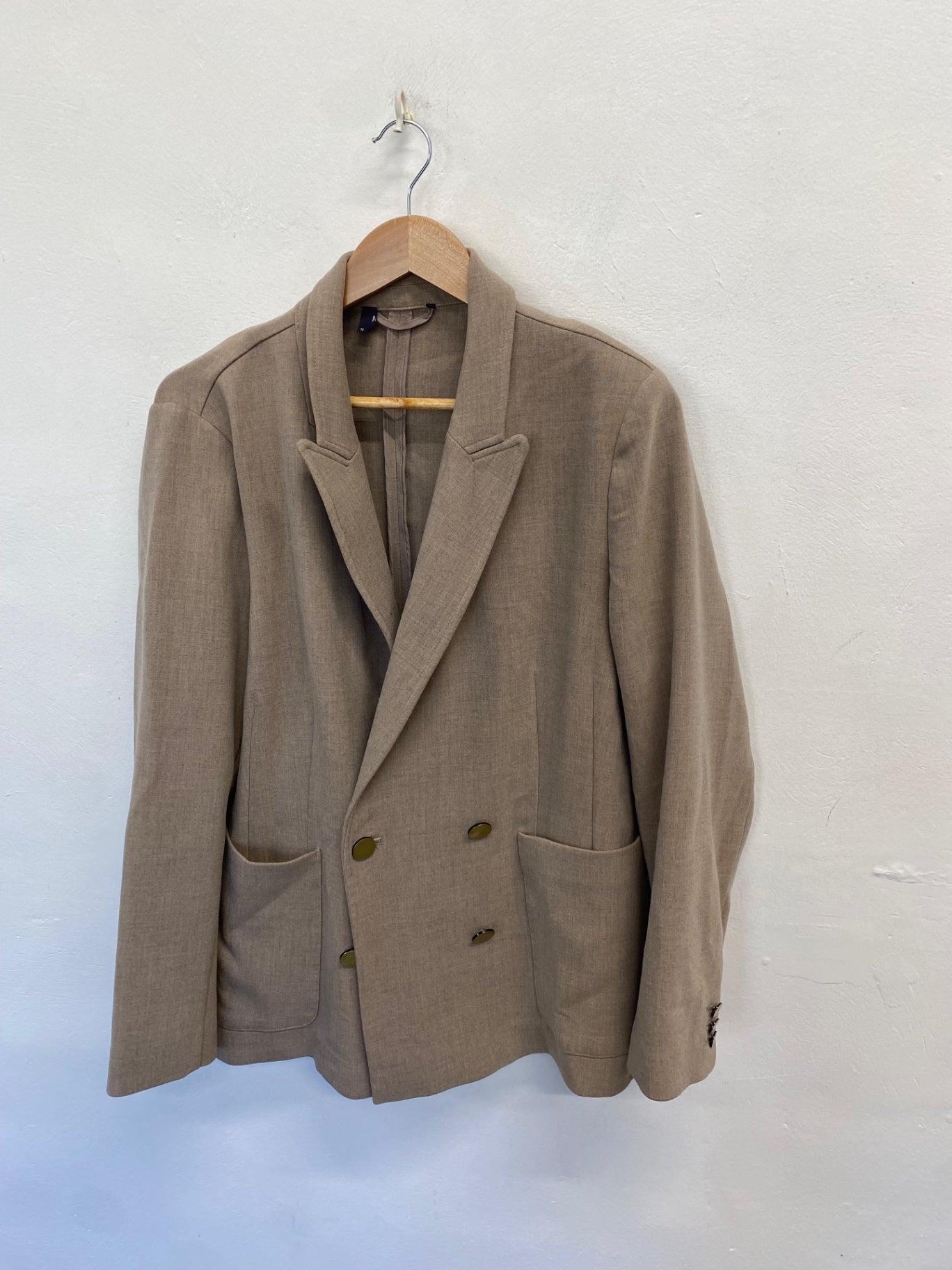 Fabulous Marks & Spencers Blazer UK 18 Beige gold CM571