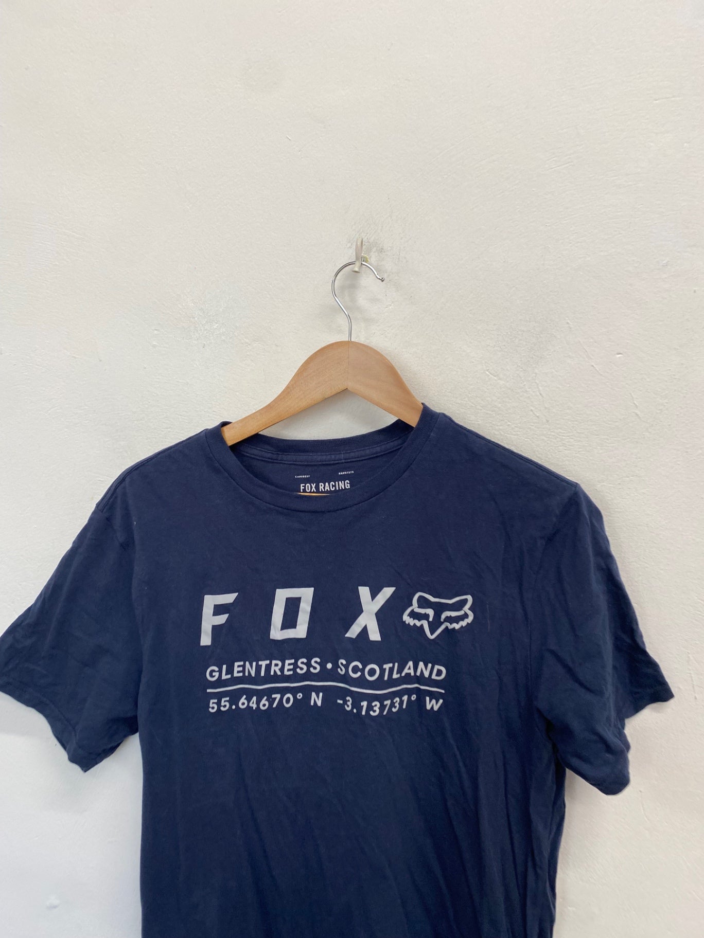 Classic Fox Racing T-Shirt UK M Navy blue CM571