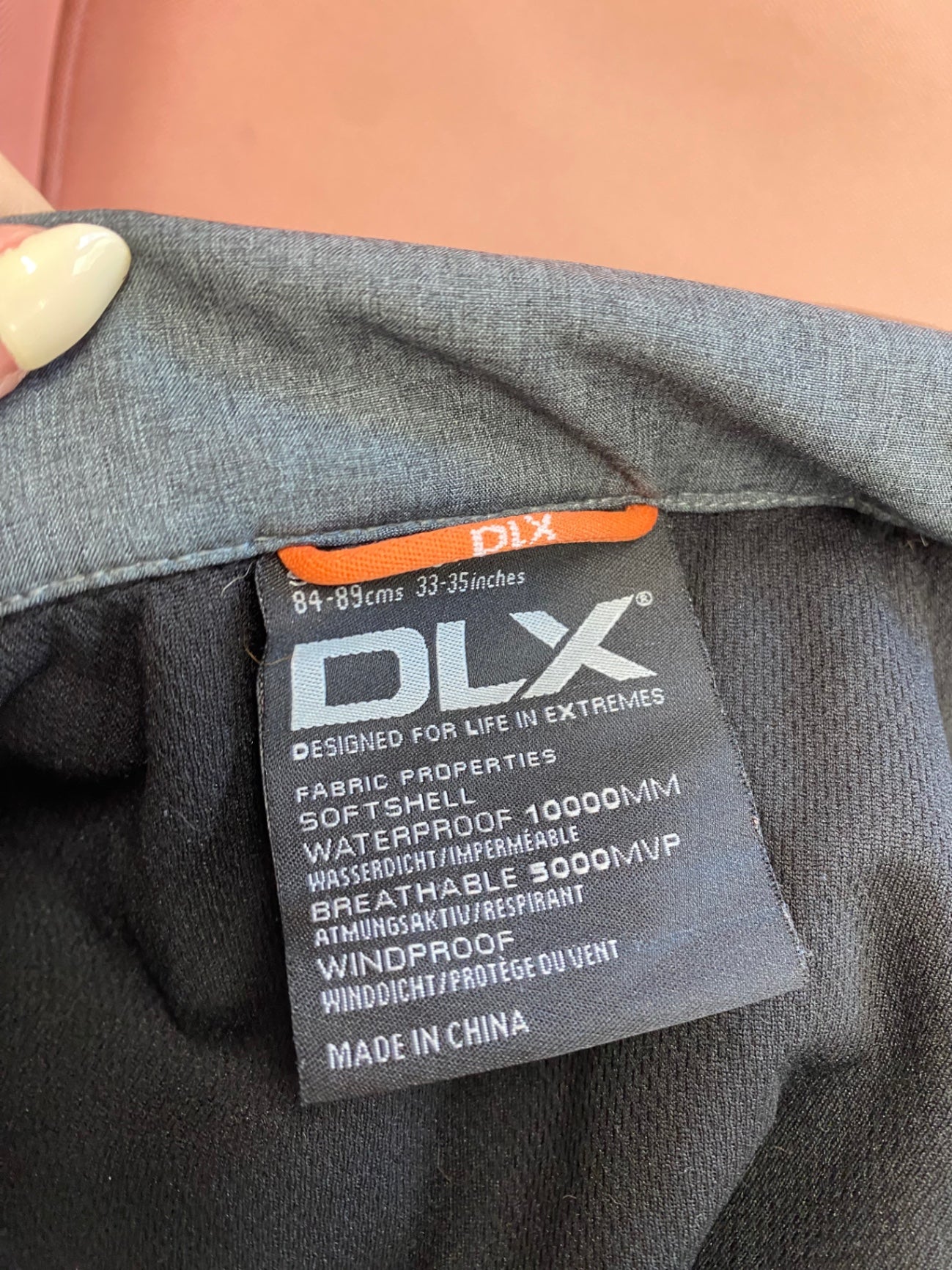 Fabulous DLX Jacket UK XS Grey waterproof Mens CM571