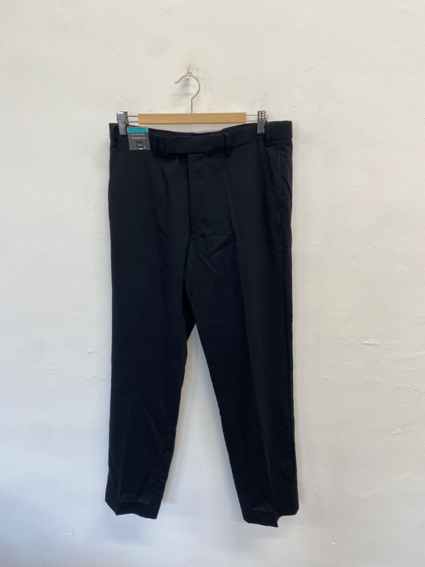Fabulous Mens Marks & Spencer’s wool blend Tailored trousers W34" Black CM571
