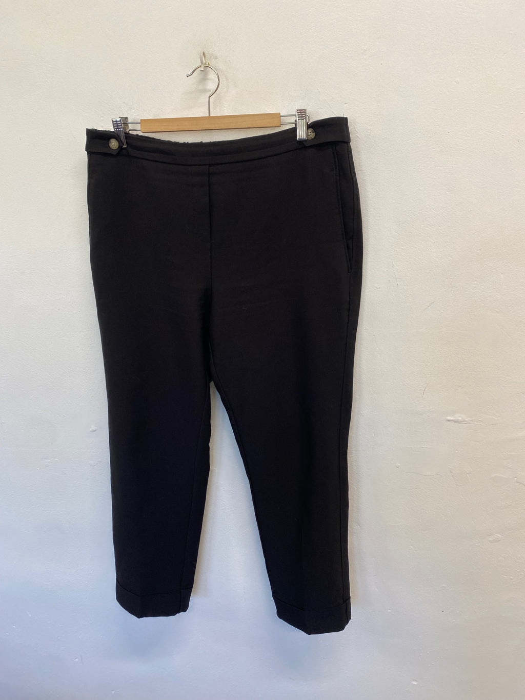Fabulous Next Tailored trousers uk 16 Black office CM571
