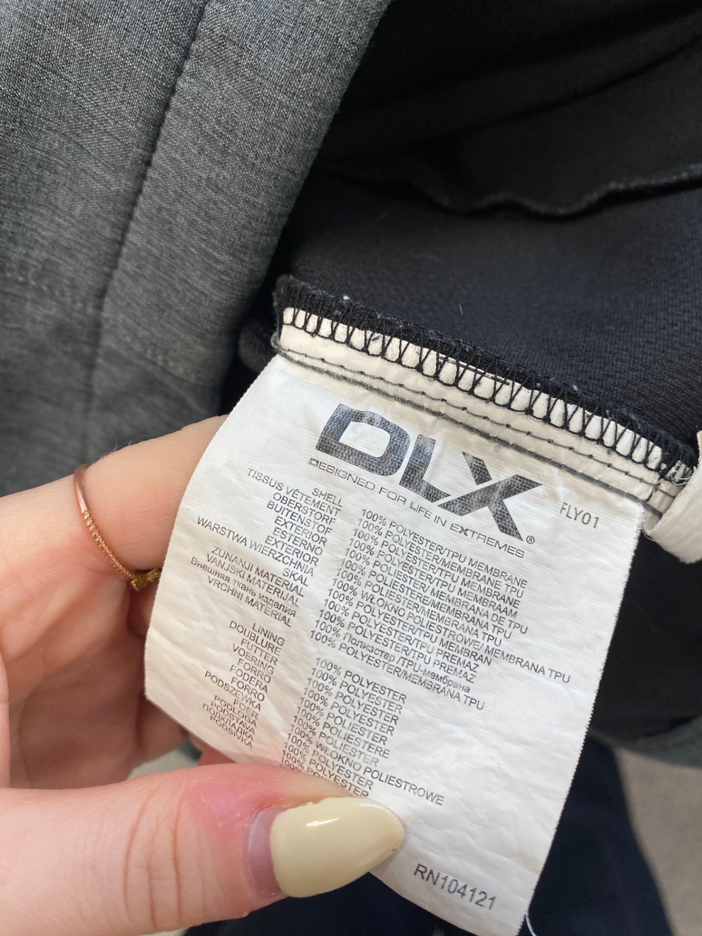 Fabulous DLX Jacket UK XS Grey waterproof Mens CM571