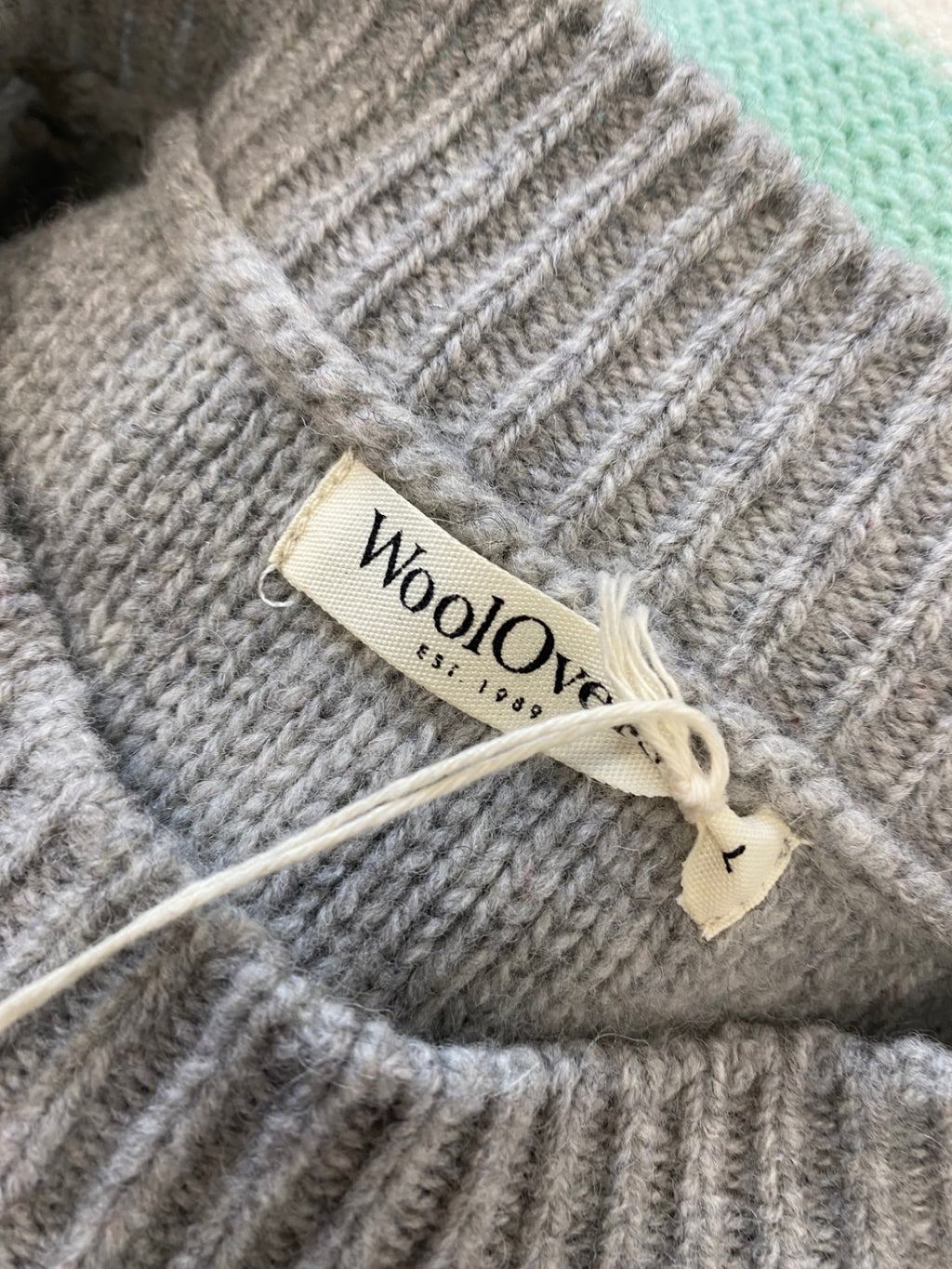 Fabulous WoolOvers Knitted jumper wool UK 12-14 Multicolor striped CM571