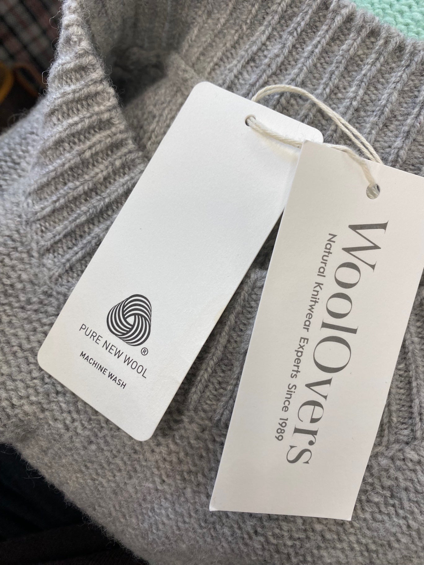 Fabulous WoolOvers Knitted jumper wool UK 12-14 Multicolor striped CM571