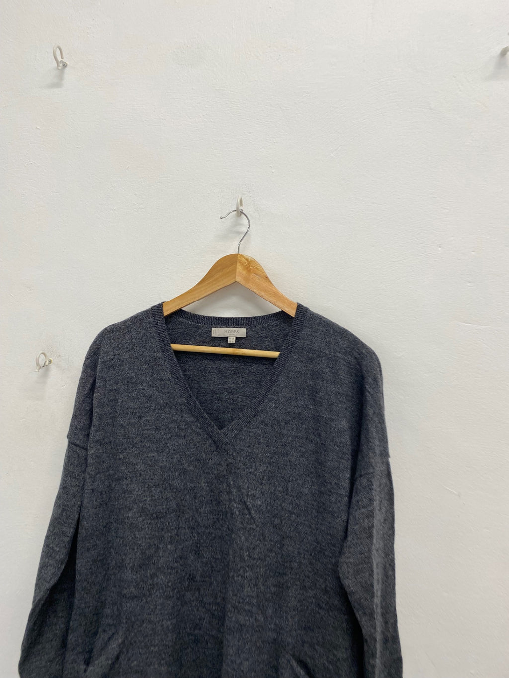 Fabulous Hobbs London wool Long jumper UK 16 Grey SA514