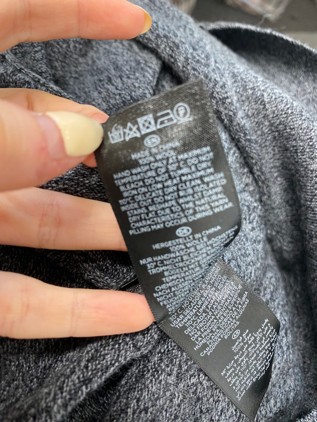 Fabulous Hobbs London wool Long jumper UK 16 Grey SA514